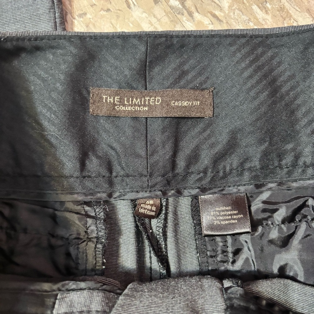 Gray Button-Front Trousers - image 3